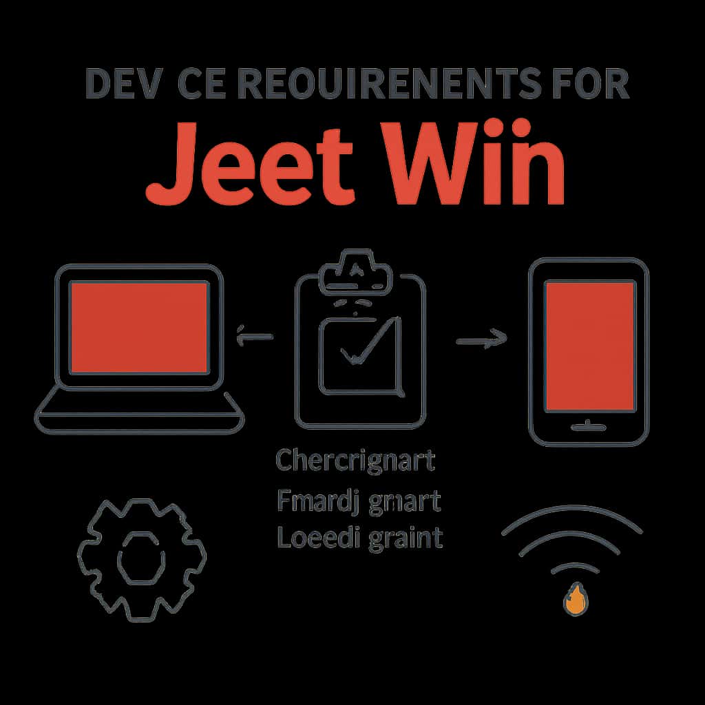 Diagram illustrating device requirements for Jeet Win.