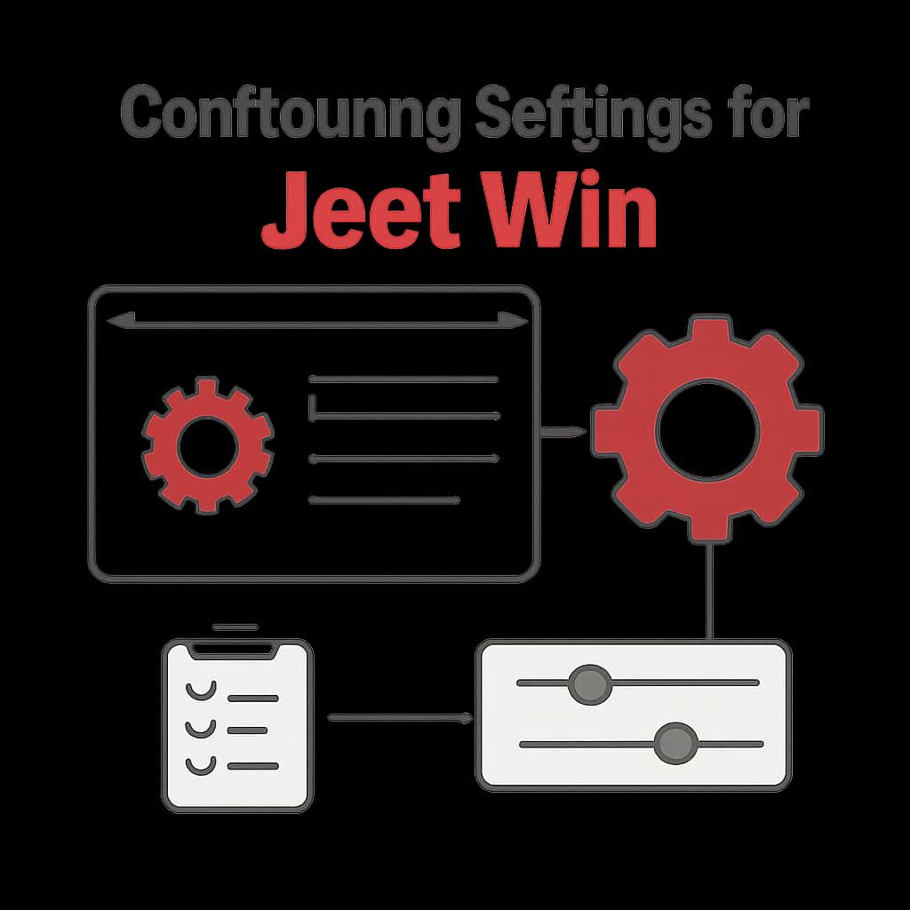 A diagram showing various configuration settings available for Jeet Win.