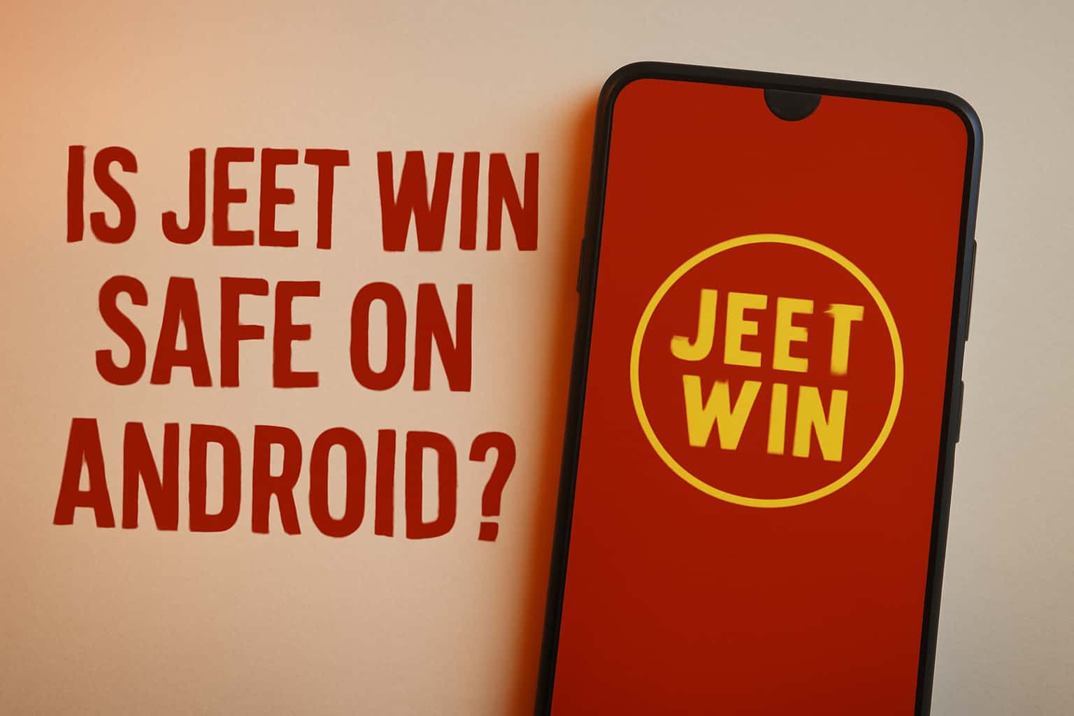Information scene illustrating the safety of Jeet Win on Android