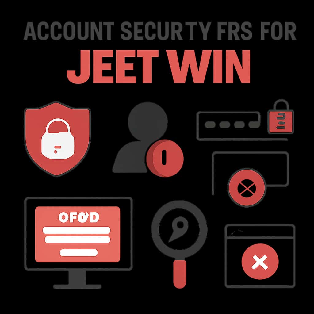 An educational diagram outlining account security practices for Jeet Win users.
