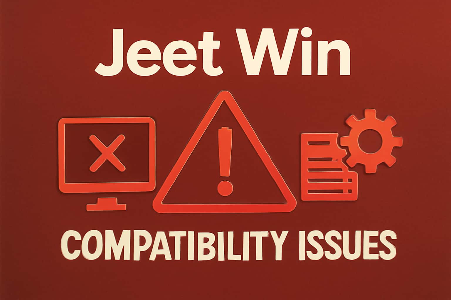 Informative scene focusing on Compatibility Issues with Jeet Win.