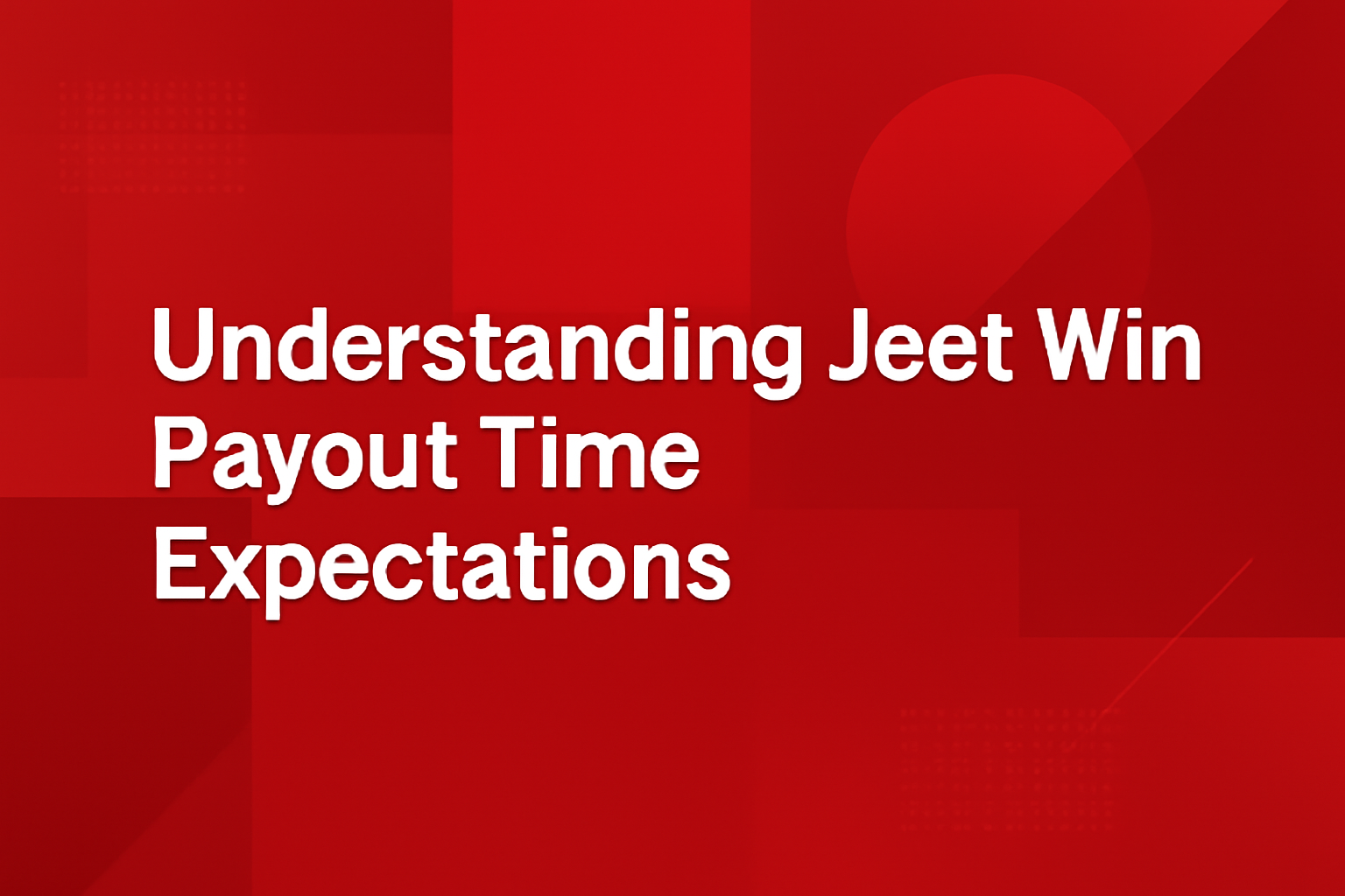 Informative visual representation of updates for Jeet Win.