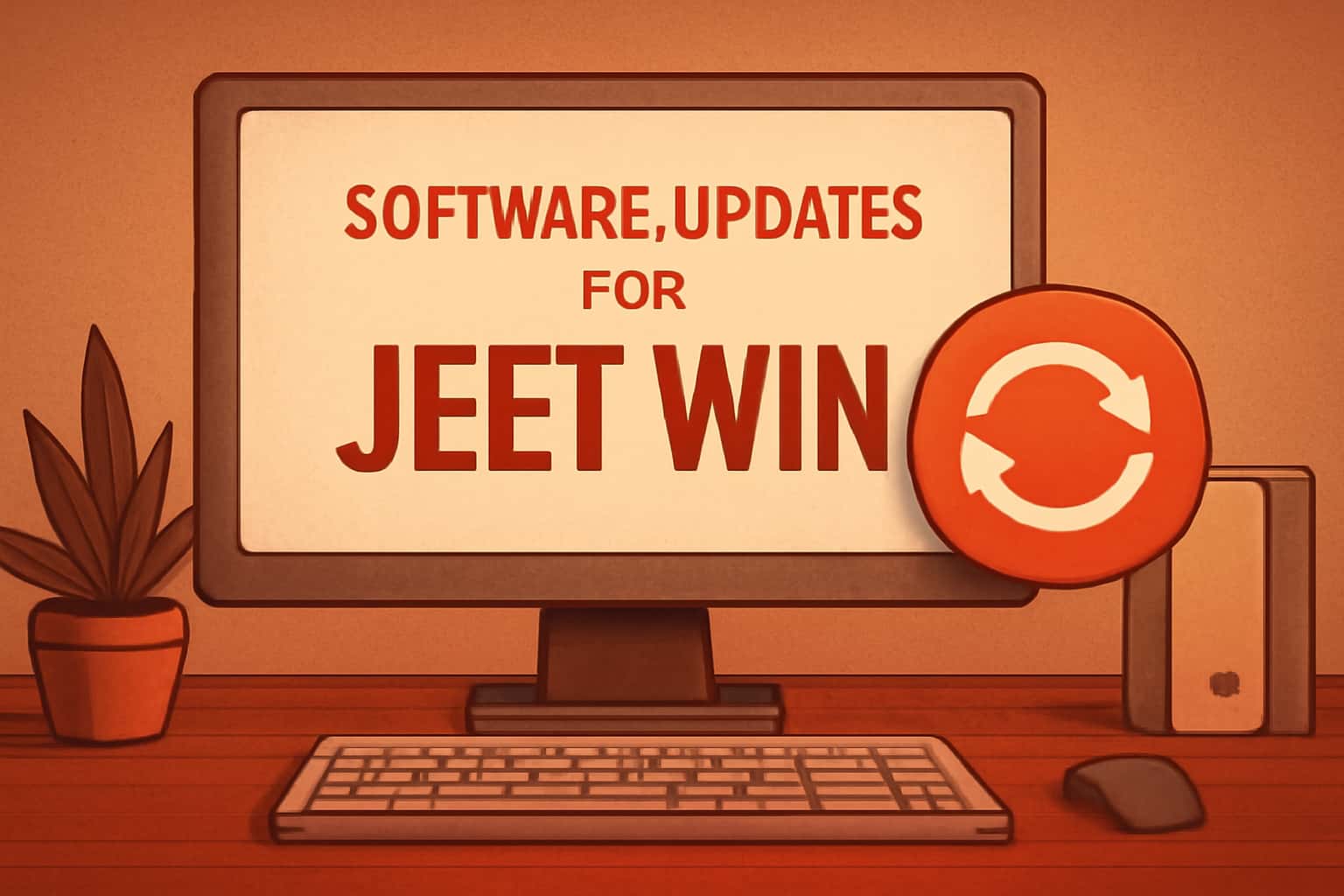 A visual representation of software updates for Jeet Win, showcasing the app's features.