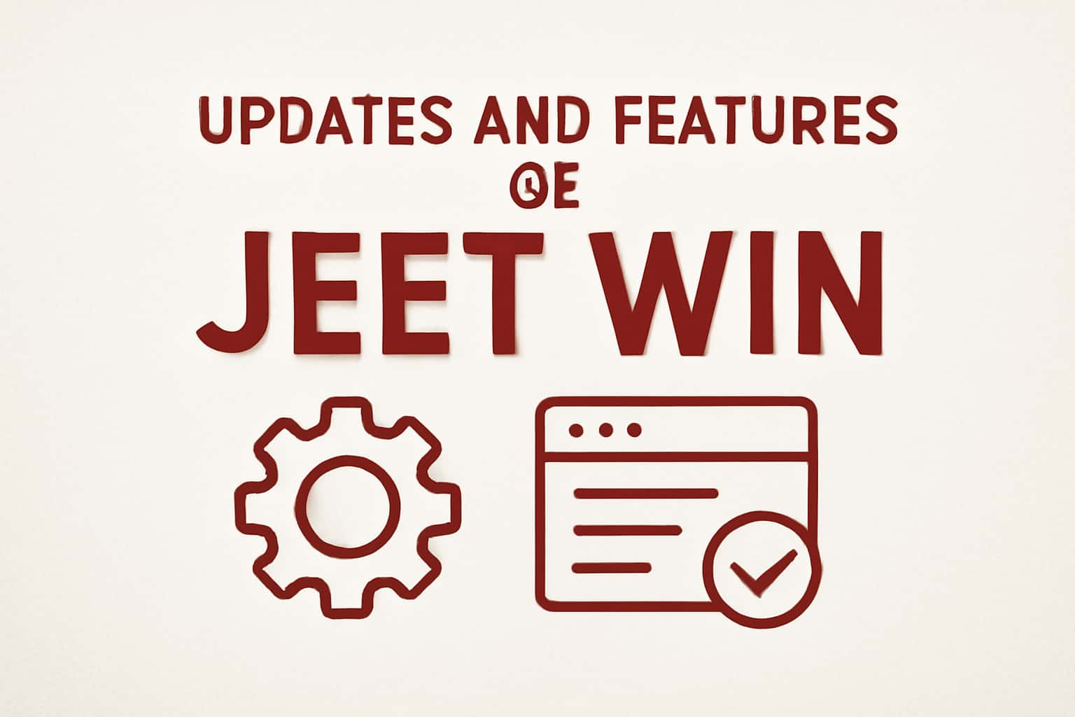 An informative scene showcasing the updates and features of Jeet Win, highlighting usability and security enhancements.