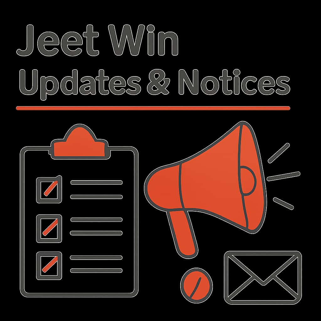 An educational illustration regarding Jeet Win Updates & Notices.